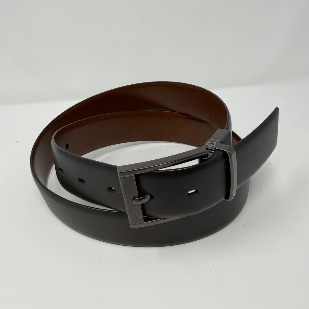 Perry Ellis Reversible Leather Belt Black/Brown